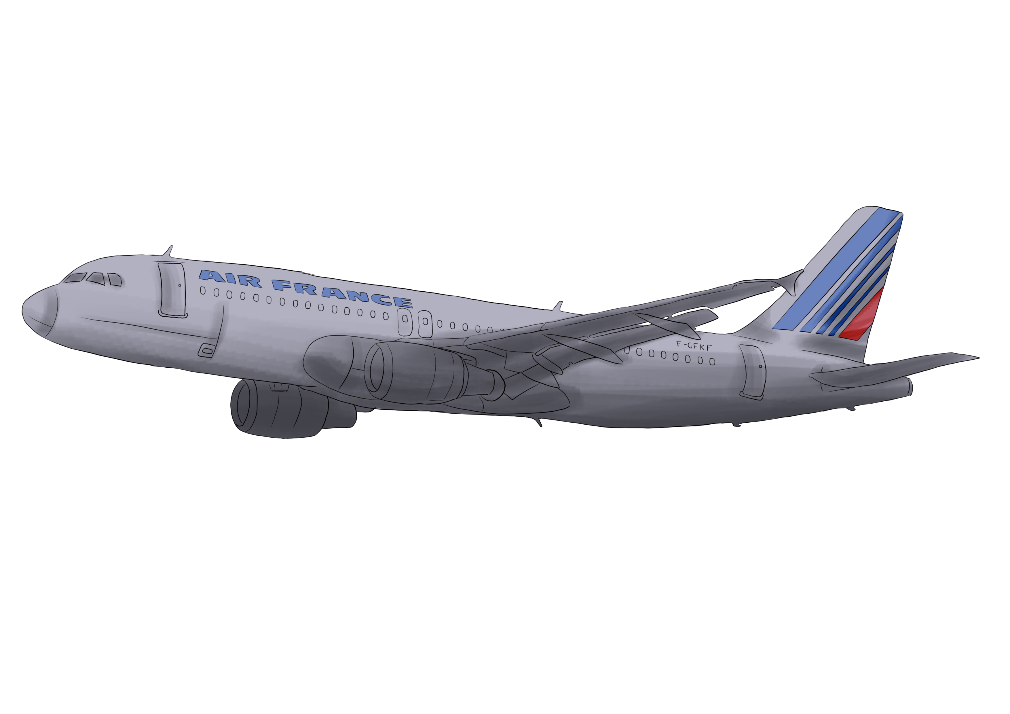 ajouter du gris au dessin des hublots de l’avion