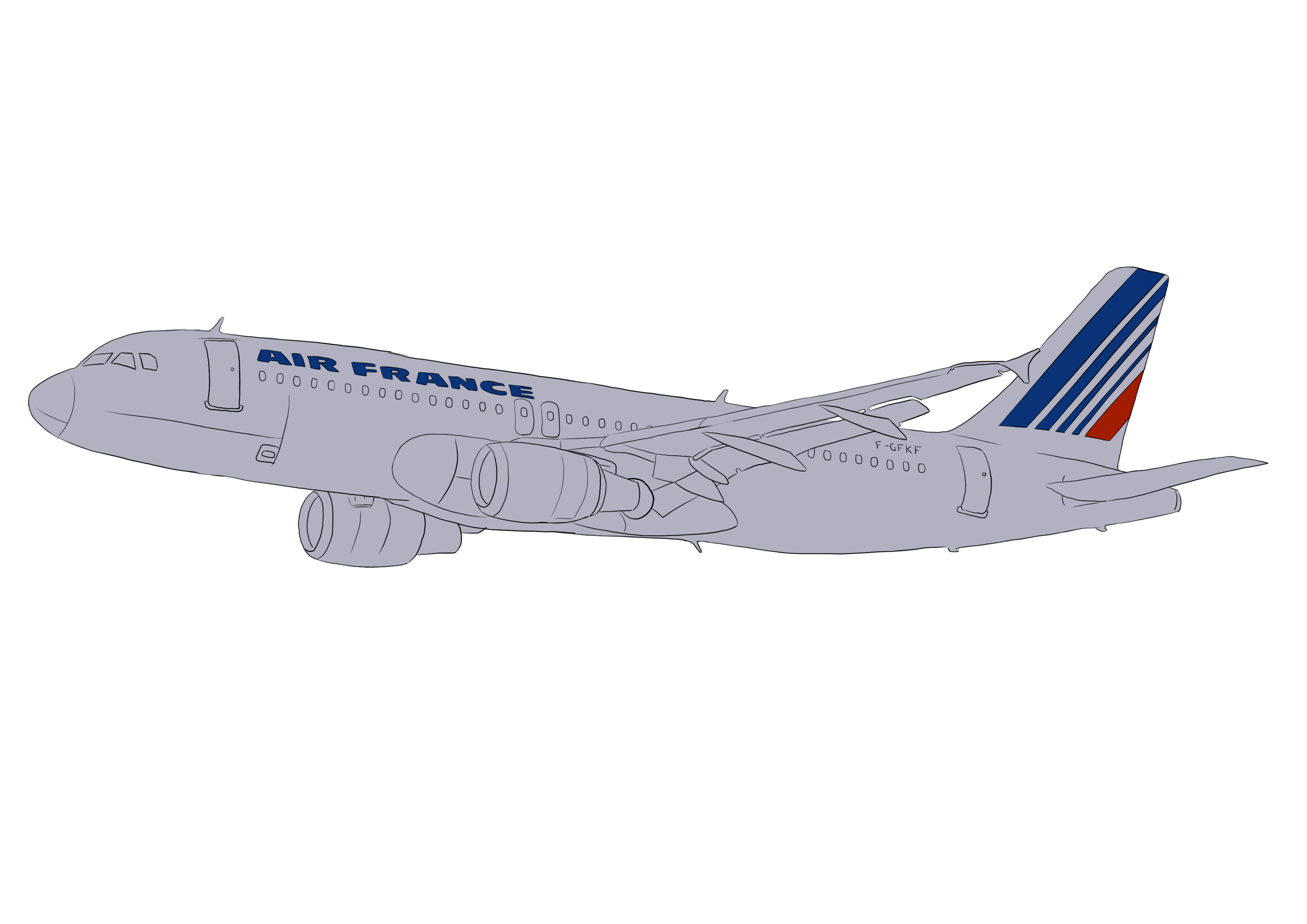 ajouter un gris moyen au dessin d’avion