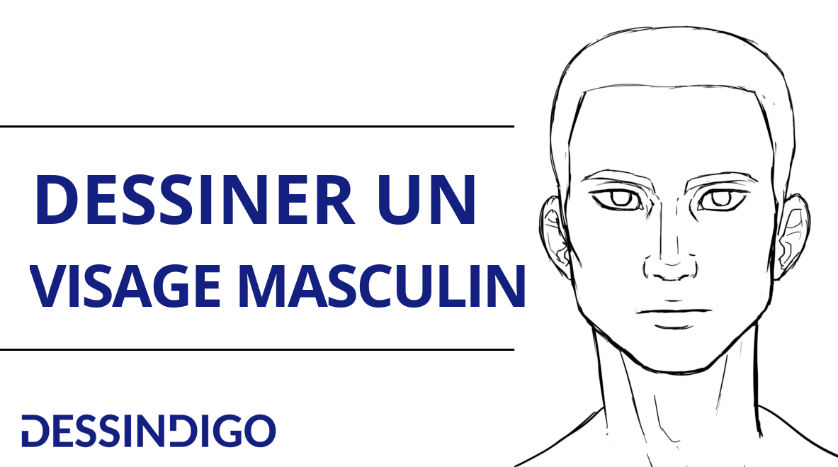 Réaliser un visage d'homme en dessin