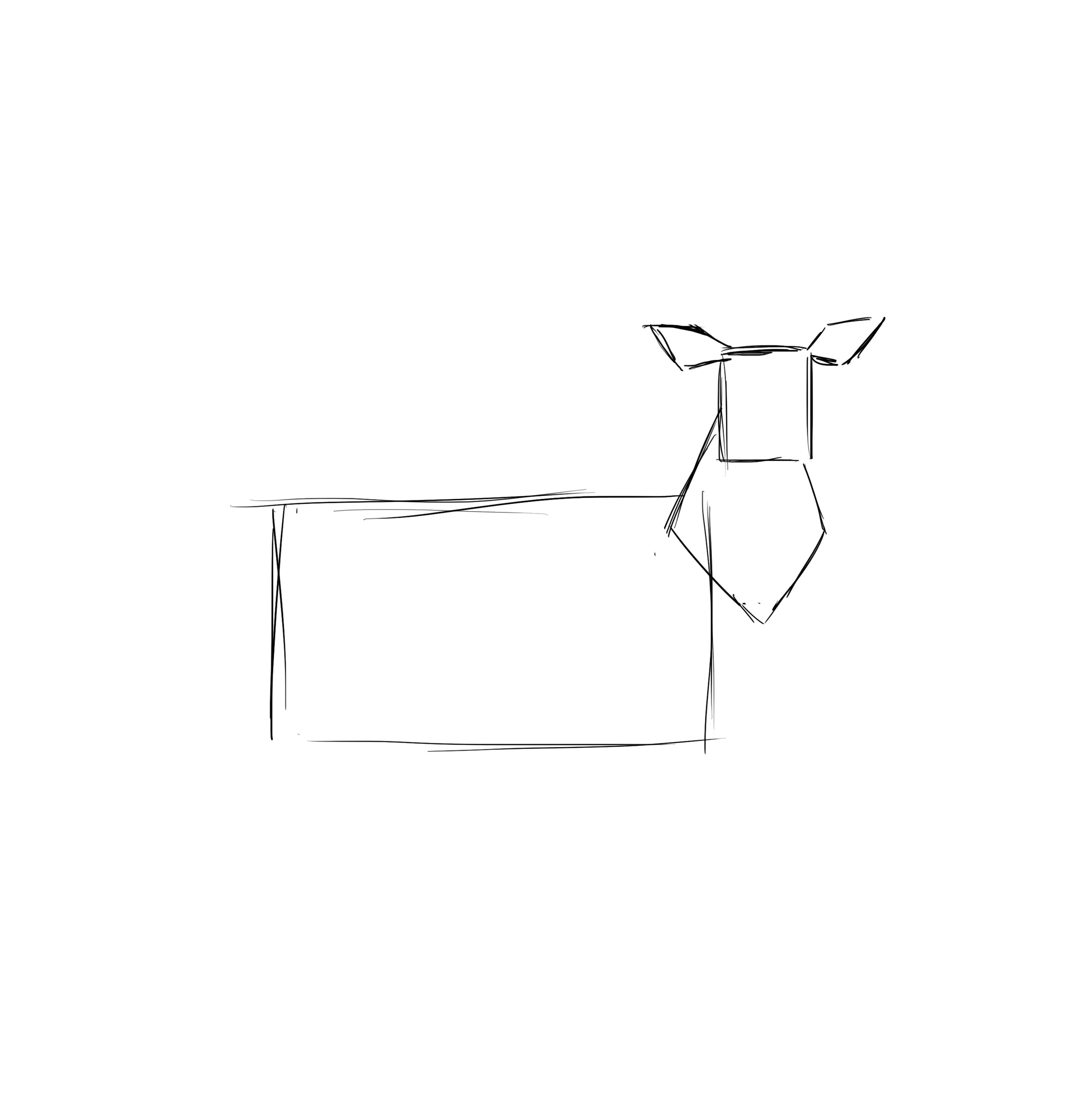 Comment dessiner un cerf, étape 4