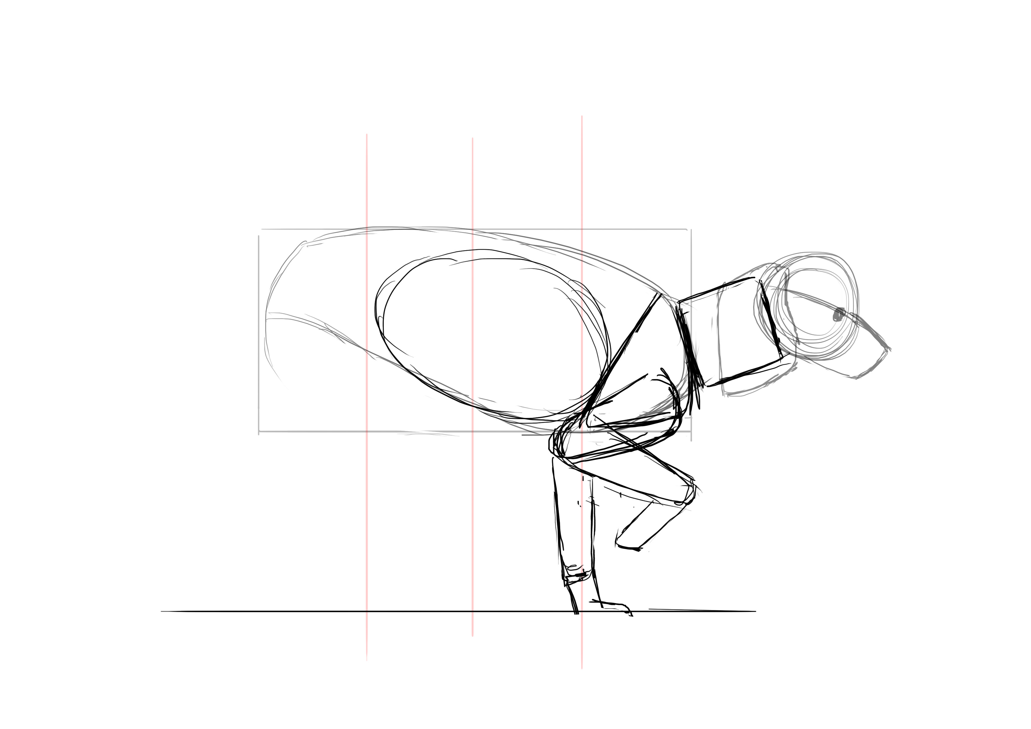 Dessiner l'abdomen du caniche