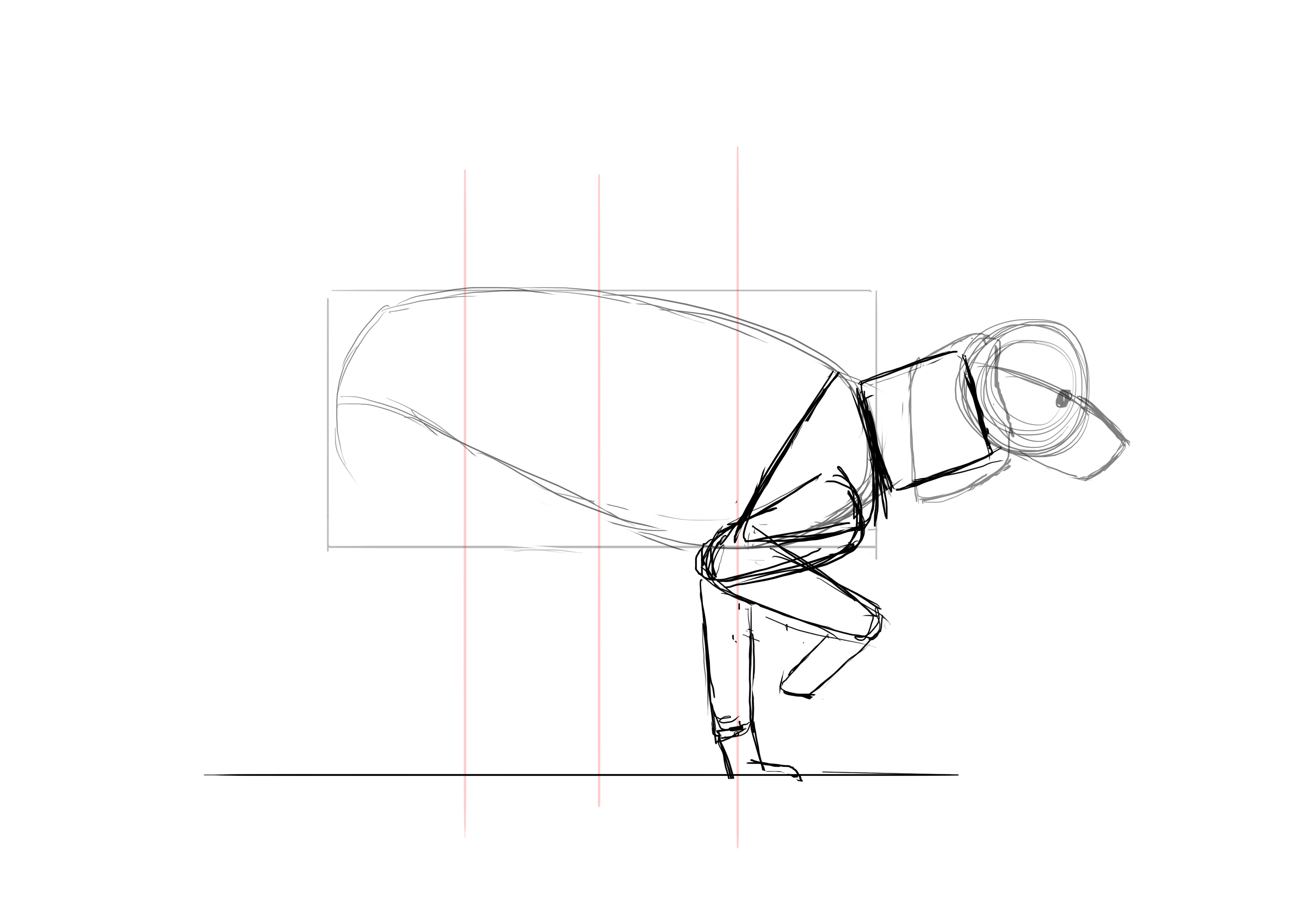 Dessiner les pattes avant du caniche 3