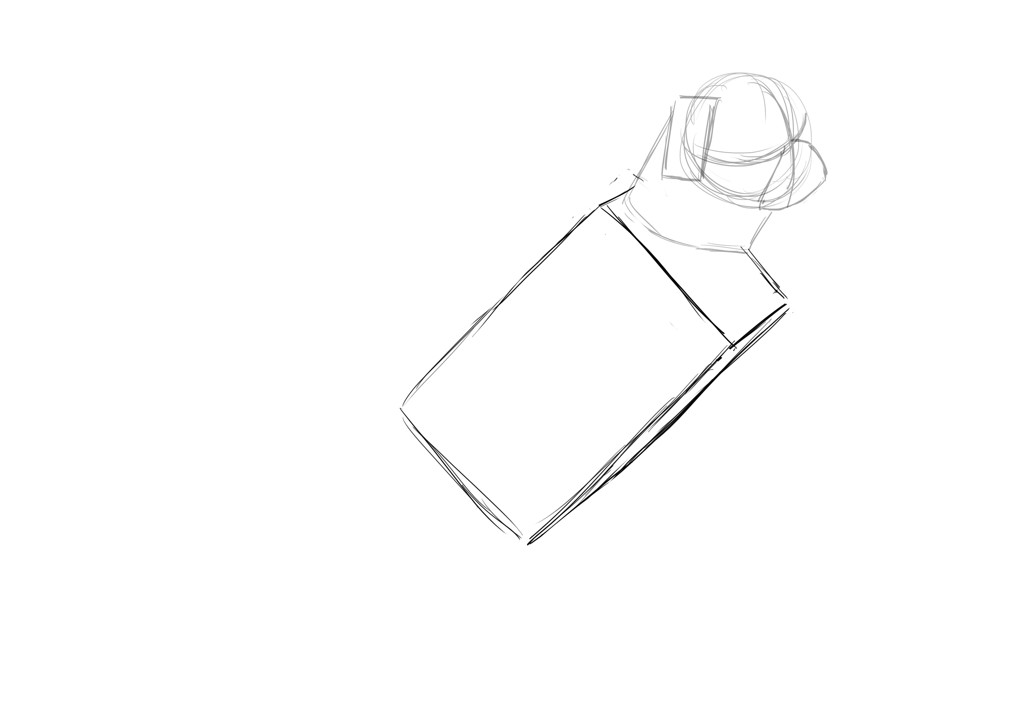 Croquis du corps du carlin 2