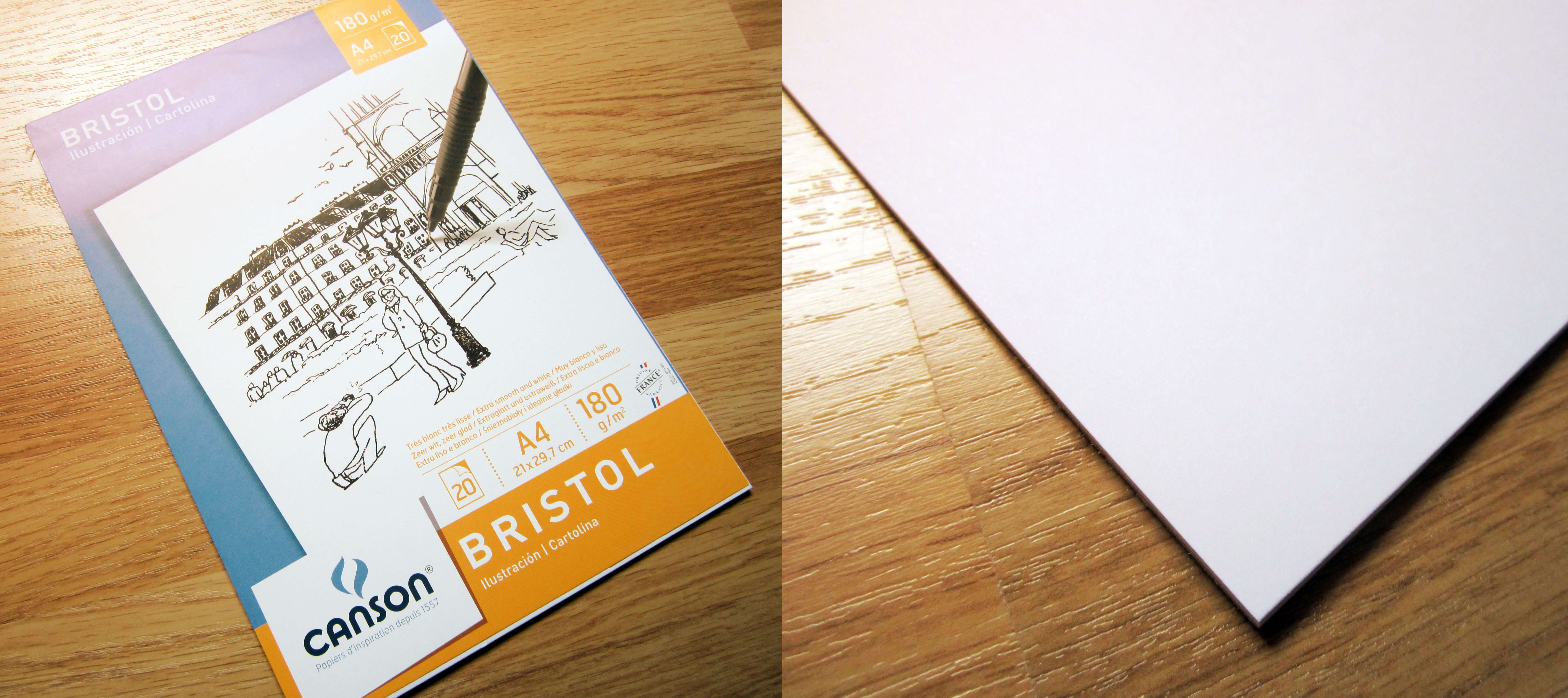 Papier layout pour dessiner à l'encre