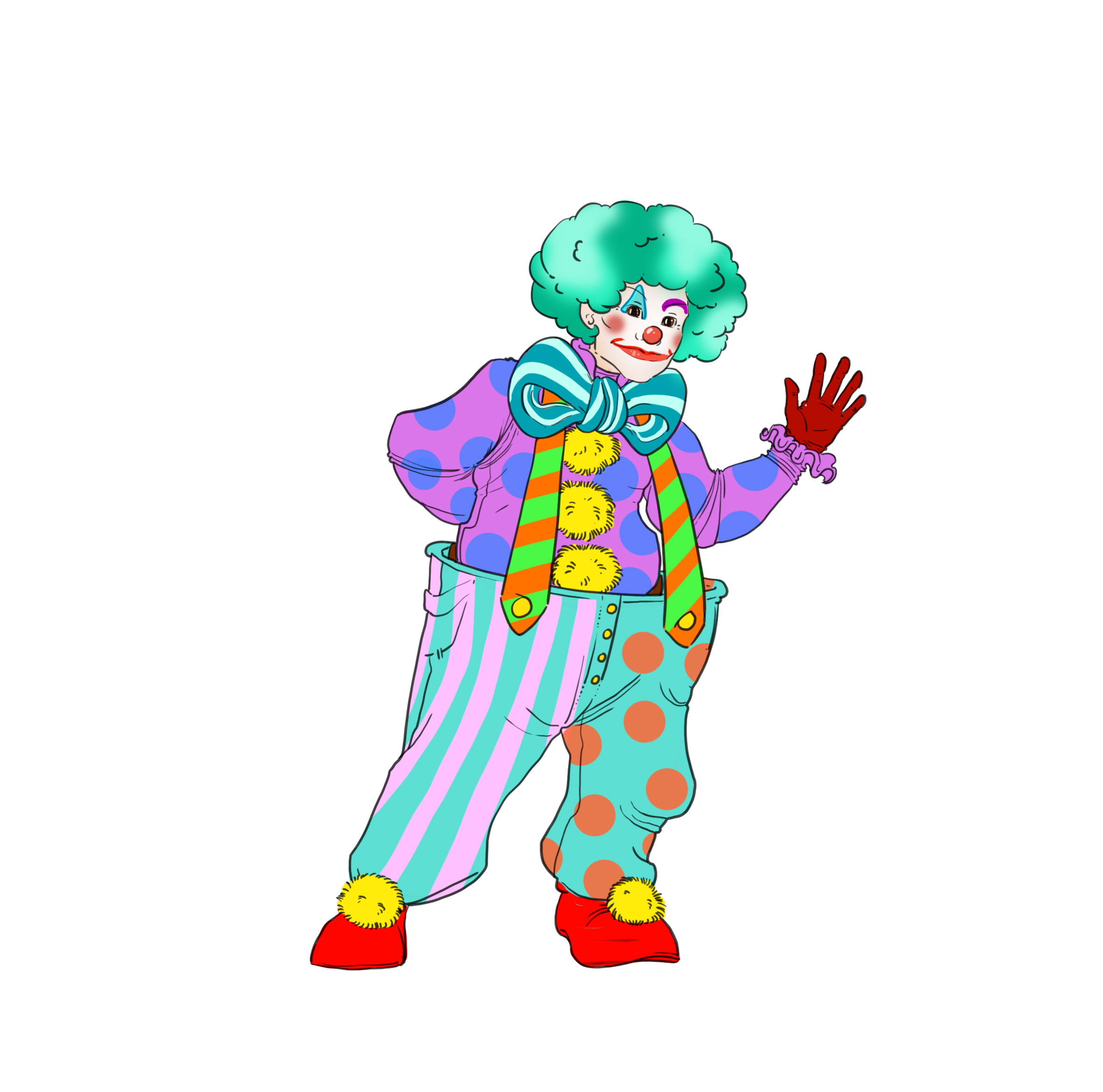 apporter de la lumière à la perruque et des motifs pour le personnage