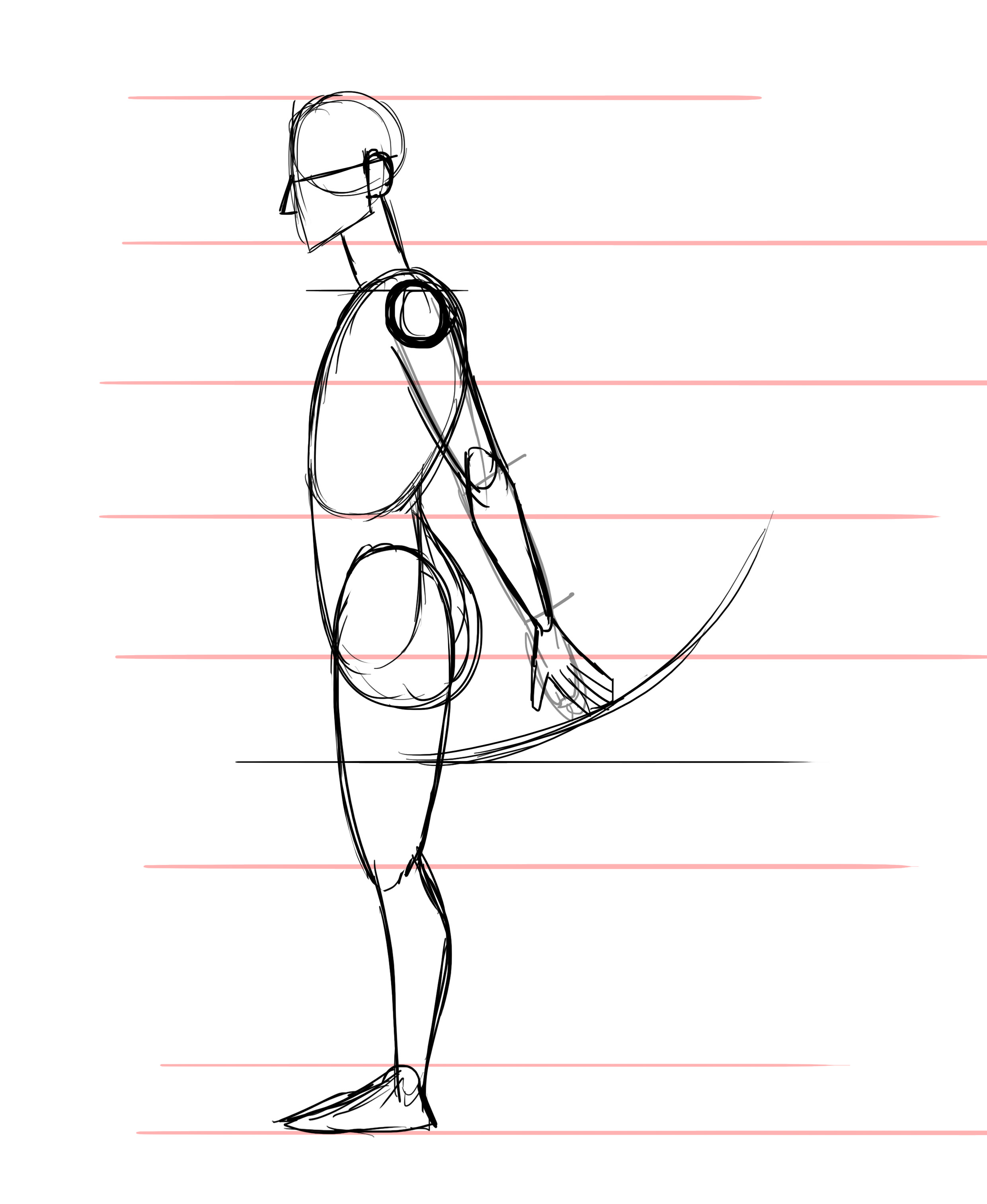 dessiner les bras d’une femme de profil 5