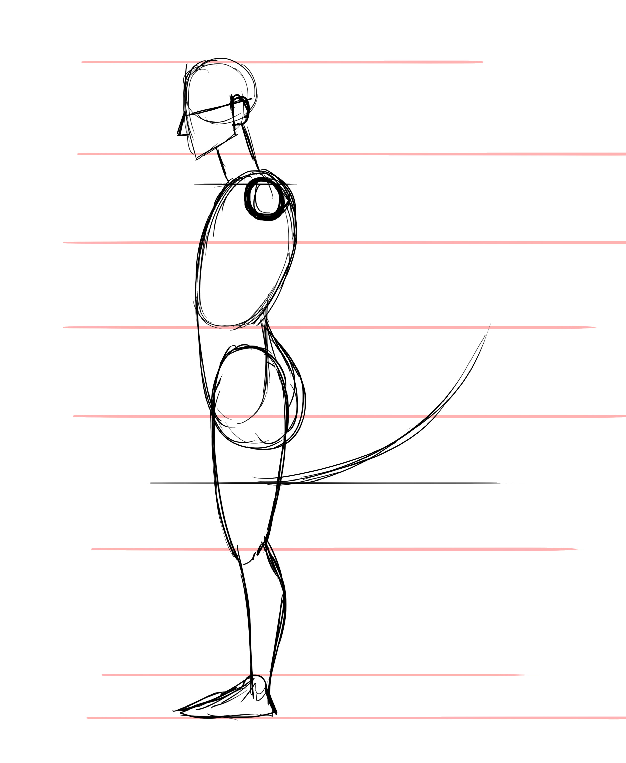 dessiner les bras d’une femme de profil