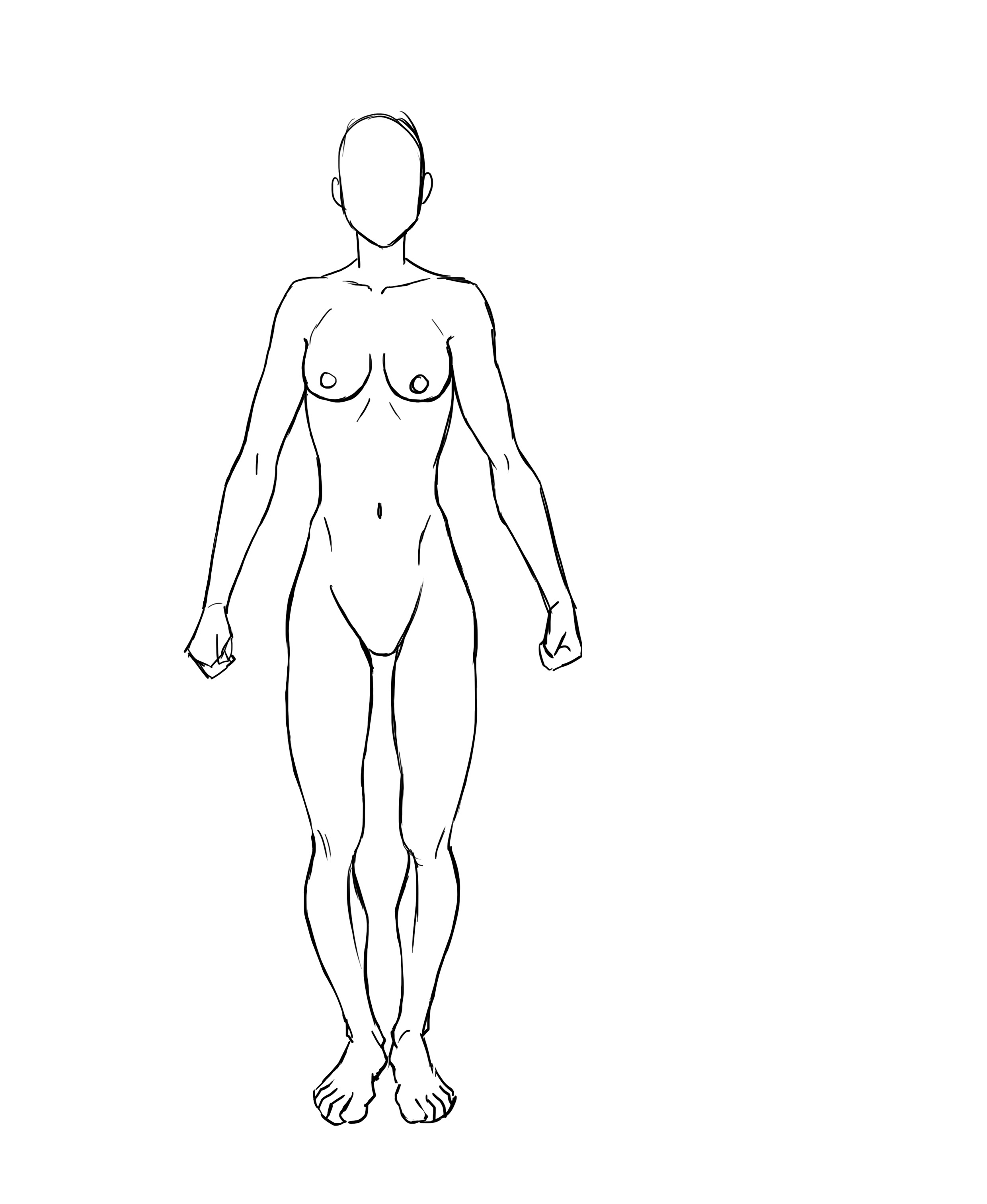 dessiner les bras d’une femme de face 5