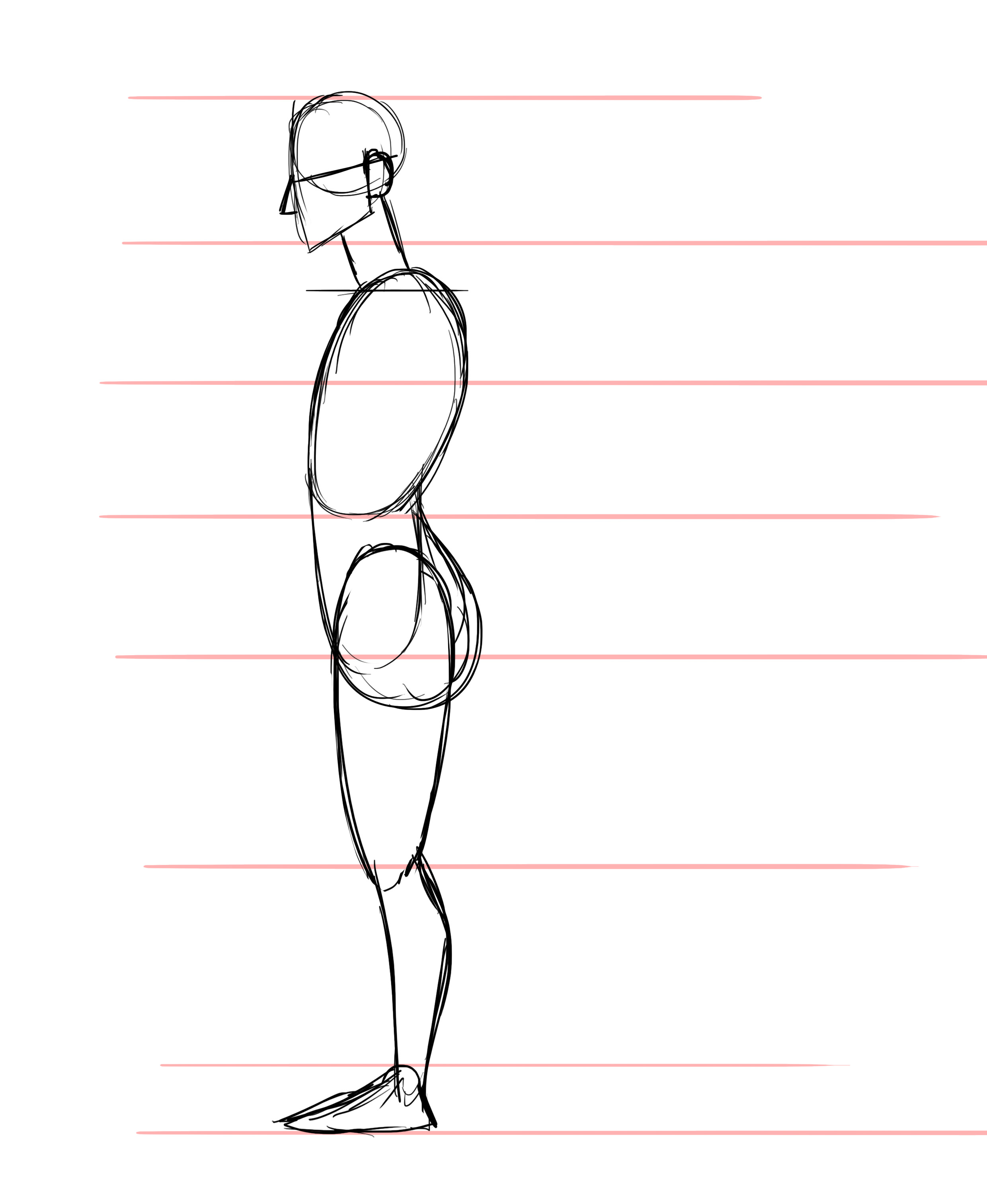 dessiner les pieds d’une femme de profil