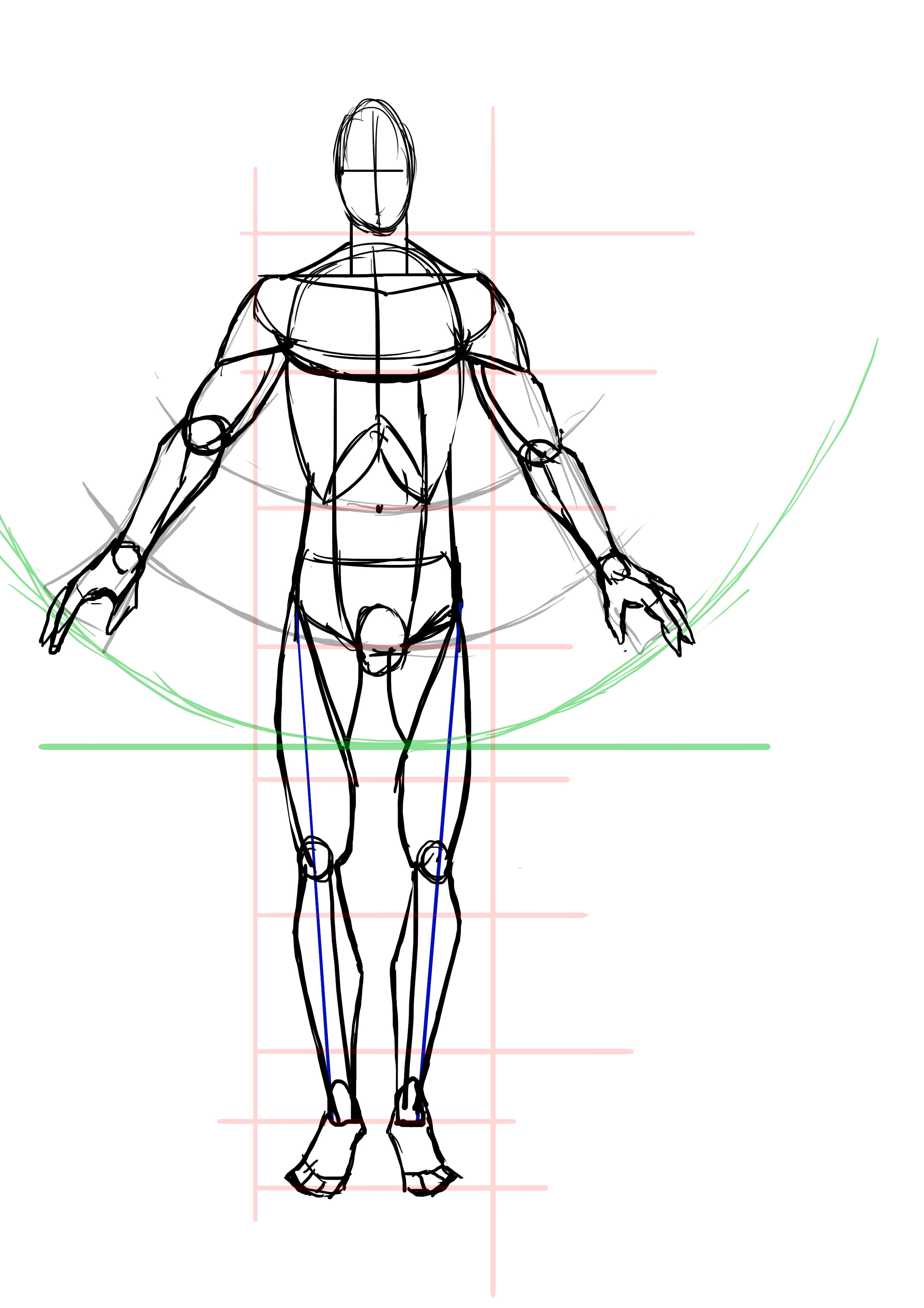 dessiner les mains d’un homme de face