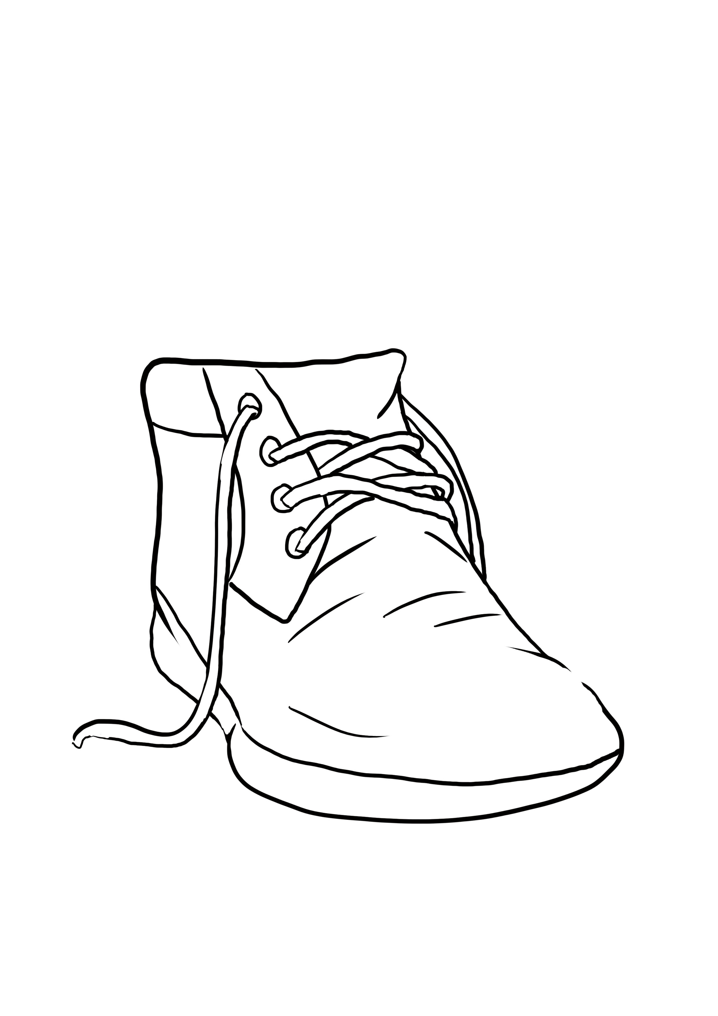 dessin difficile : les détails de la chaussure