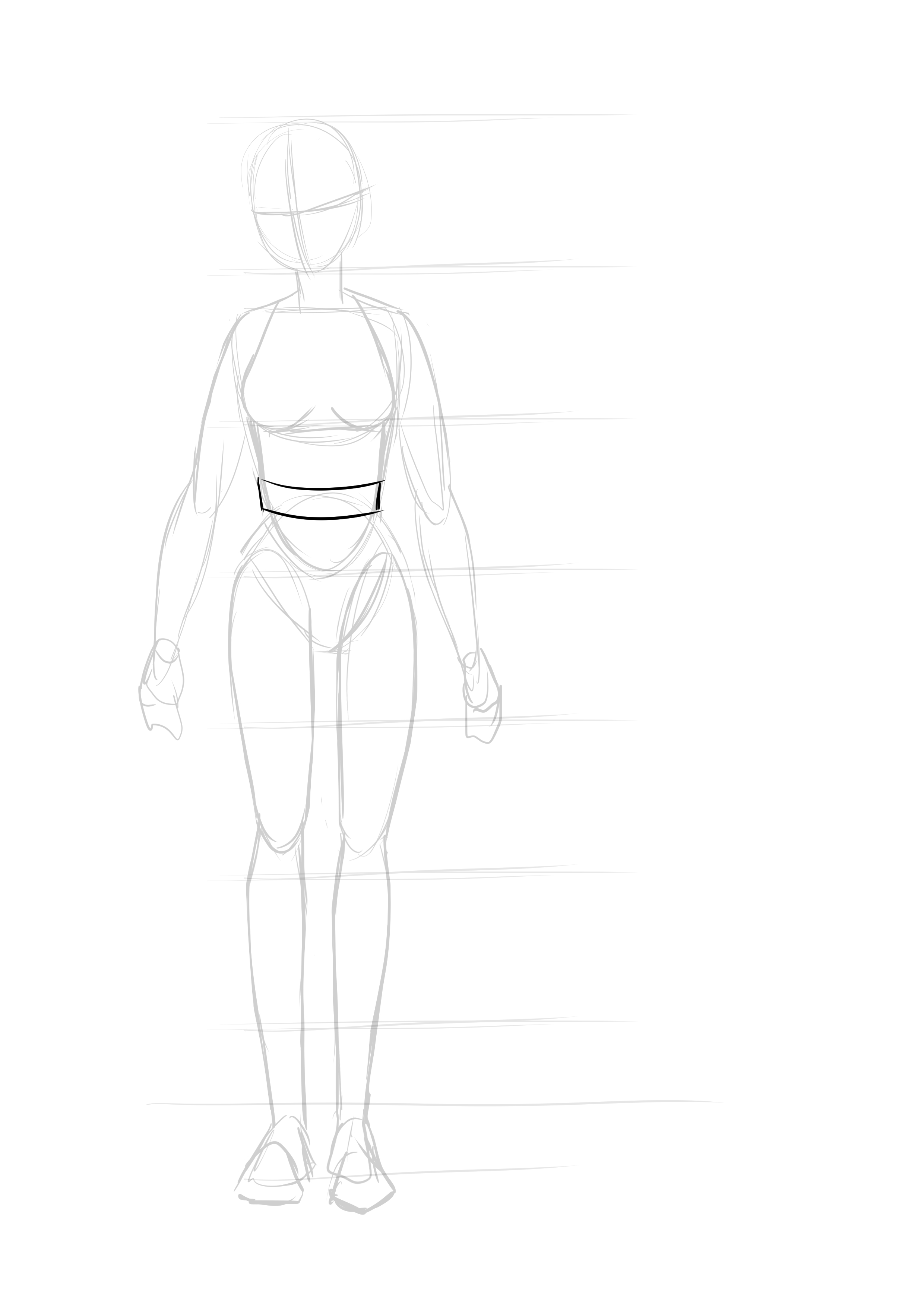 dessiner la ceinture d’un personnage manga