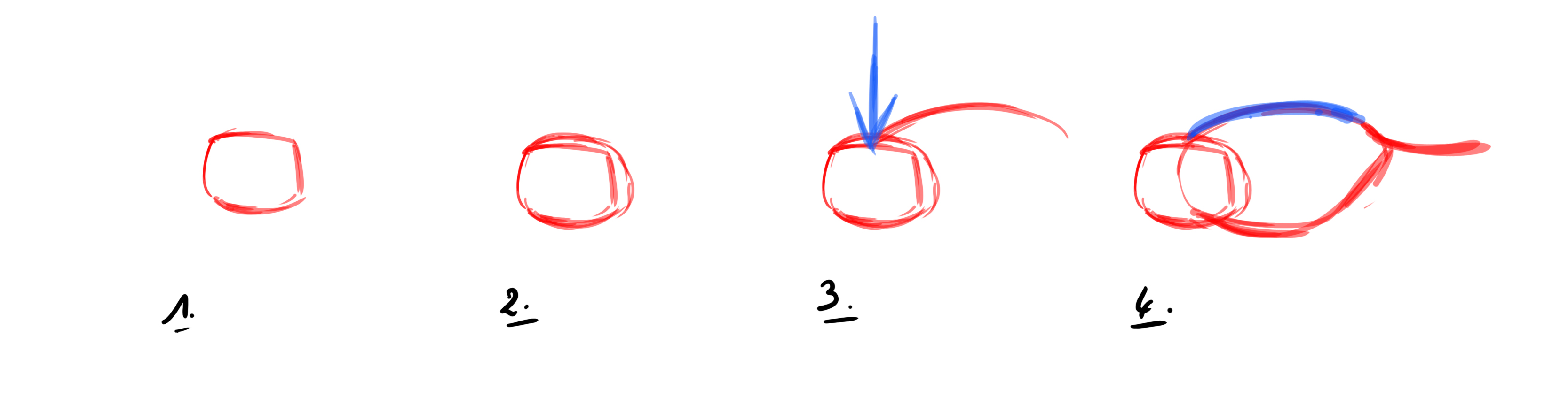 dessiner un hibou en vol étape 1