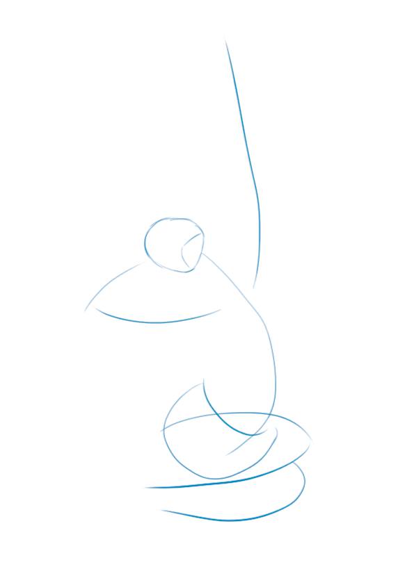 dessiner le croquis du corps du modèle vivant 1