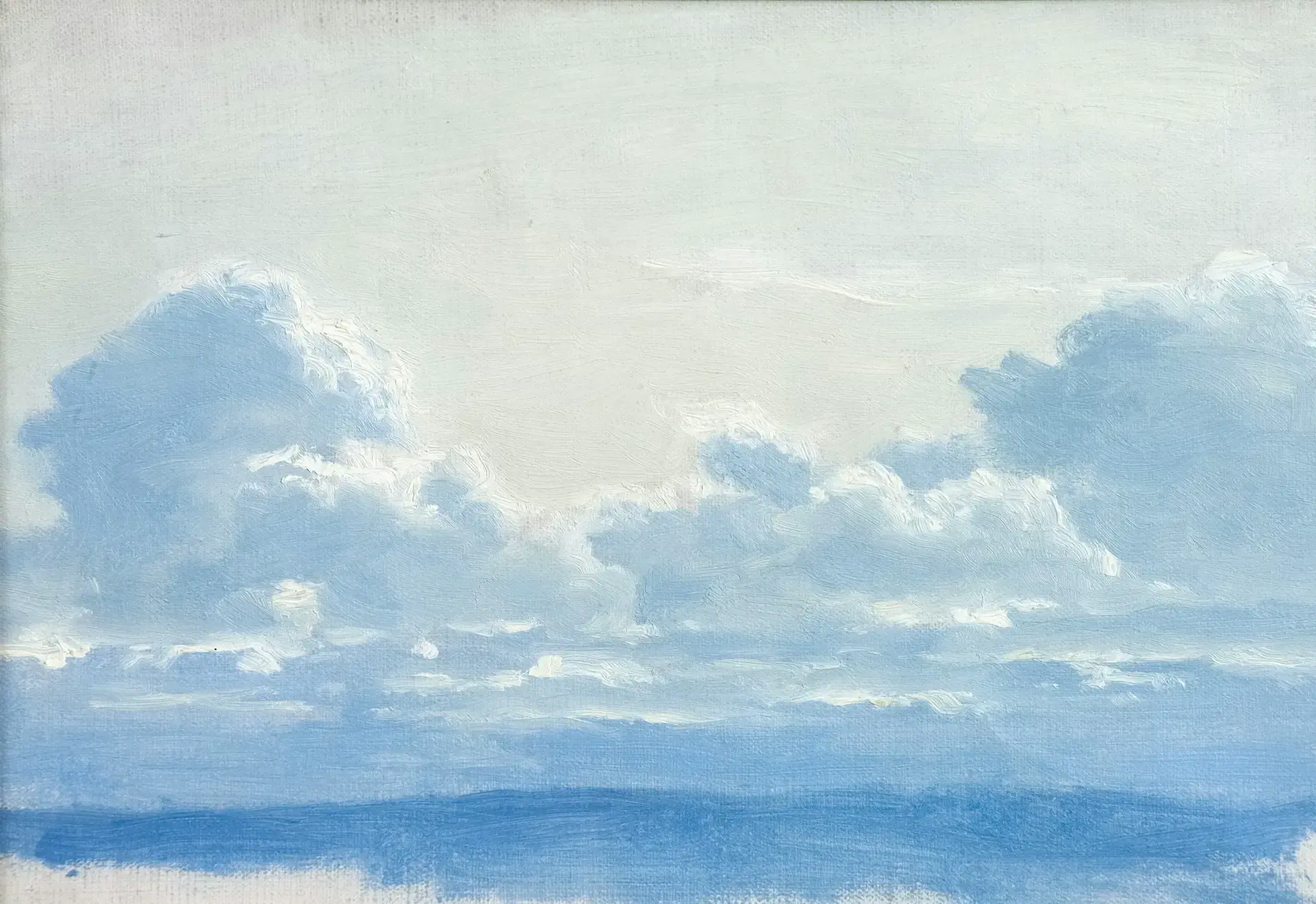 Beispiel eines Gemäldes von Wolken