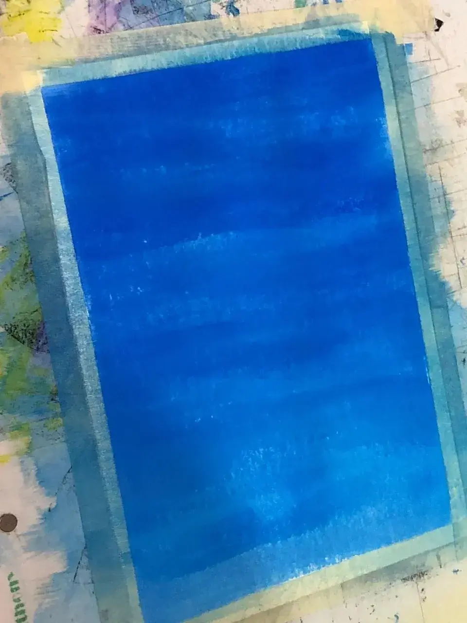 den Himmel mit Acryl malen