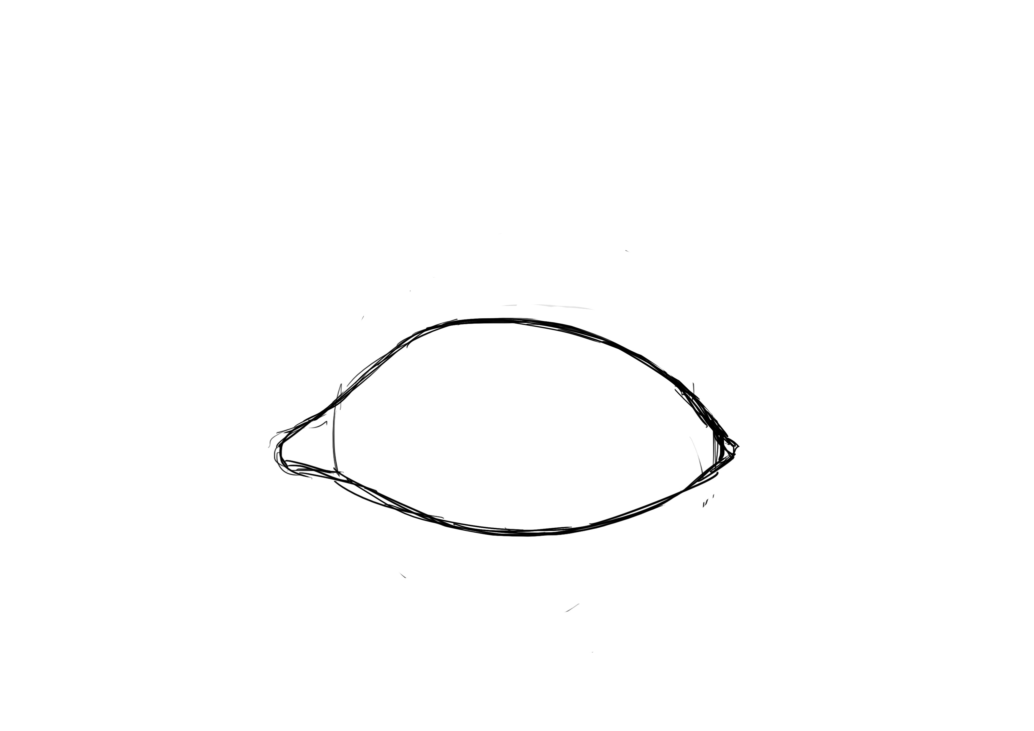 Dessiner l'ouverture de l'oeil et affinez-le