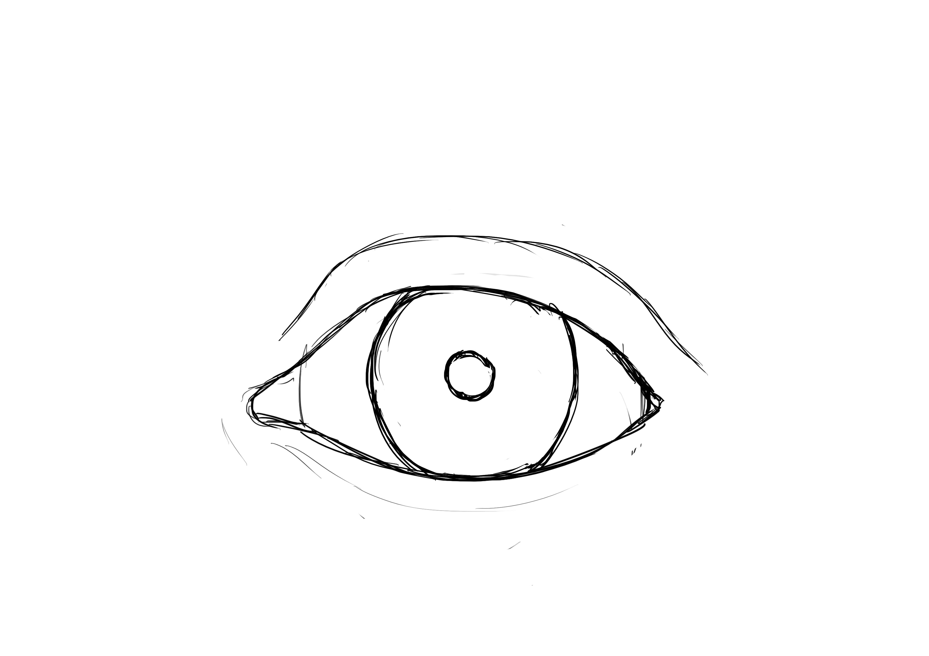 Dessiner les plis sour l'oeil