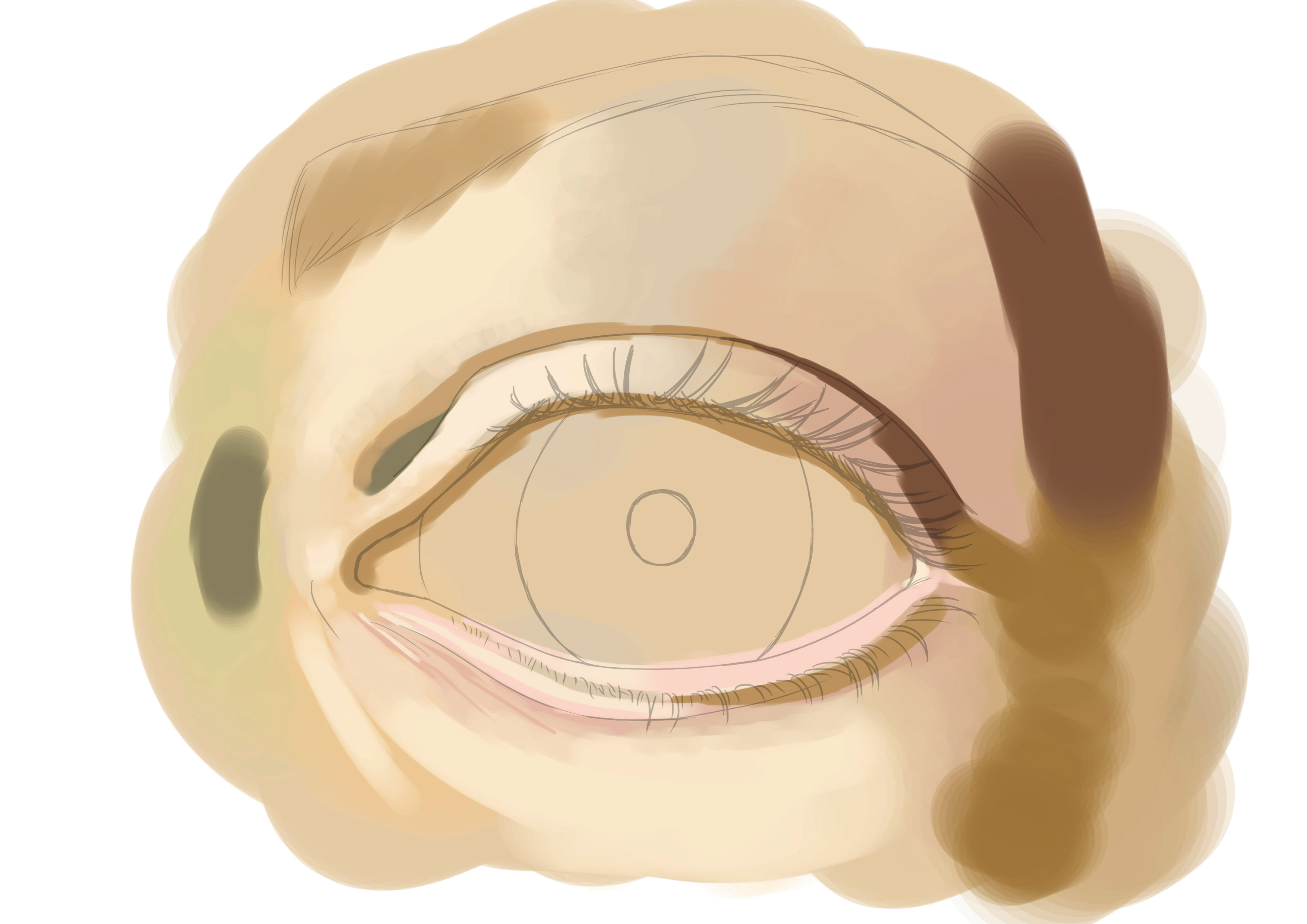 Appliquer les ombrages au dessin de l'oeil