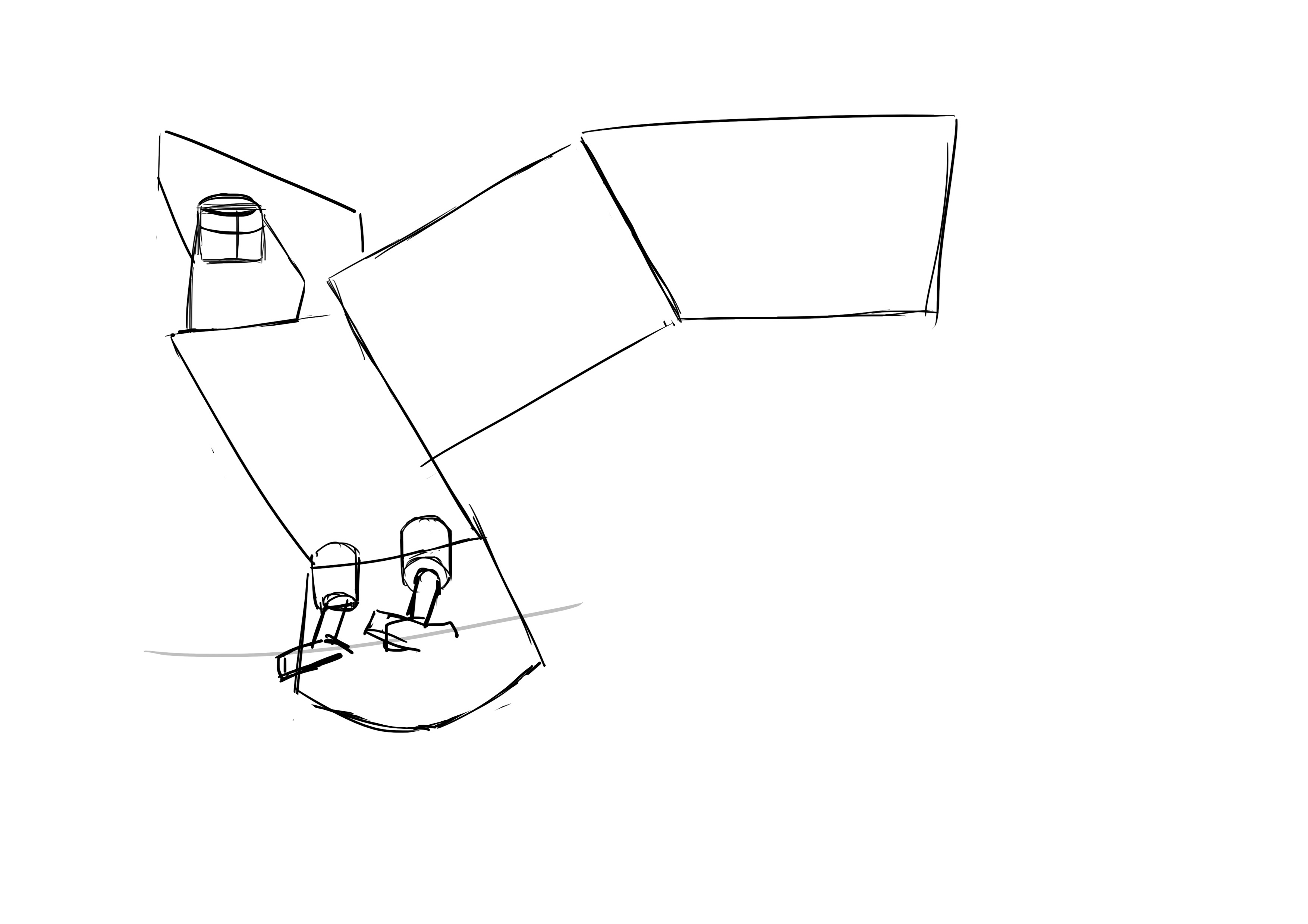 Croquis des ailes de l'oiseau 3