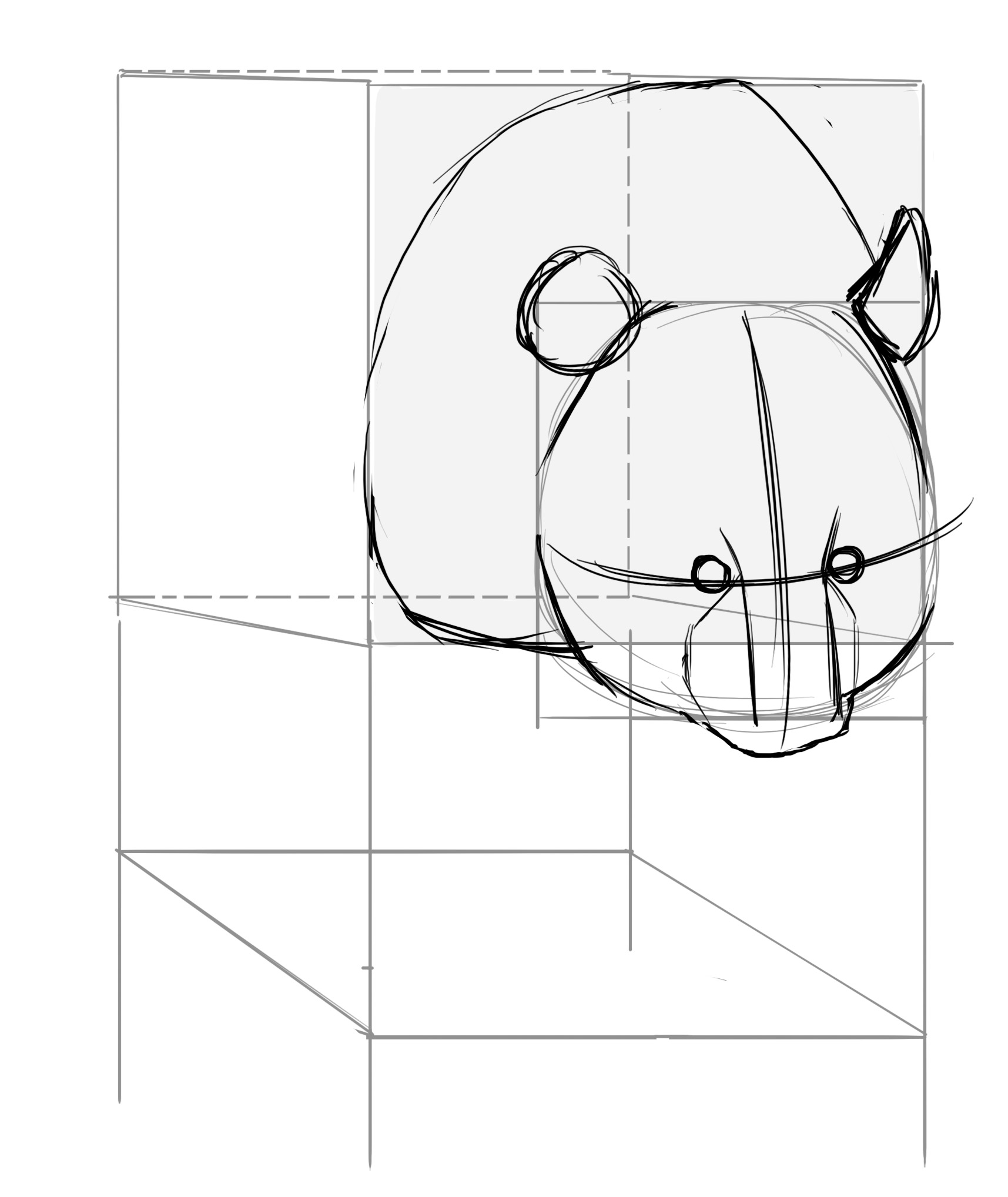 Dessiner le corps du panda