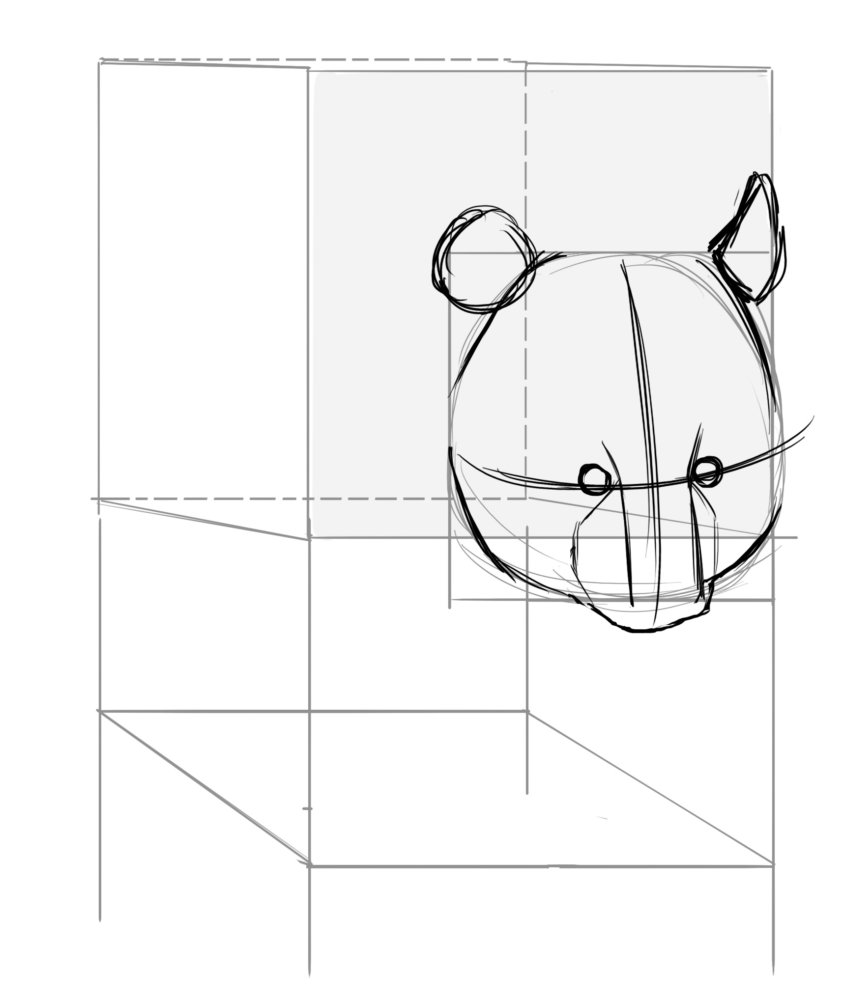 Dessiner les oreilles du panda