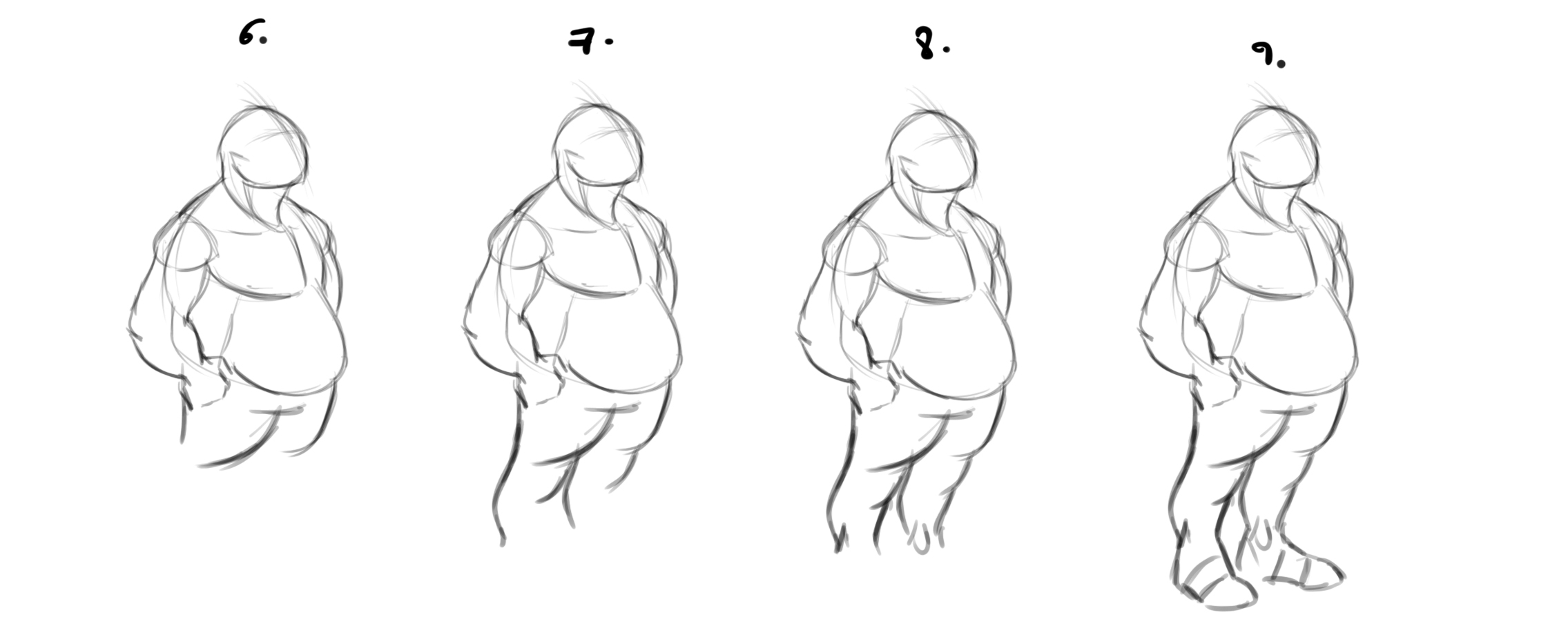 réaliser un dessin de Père Noël étape 2