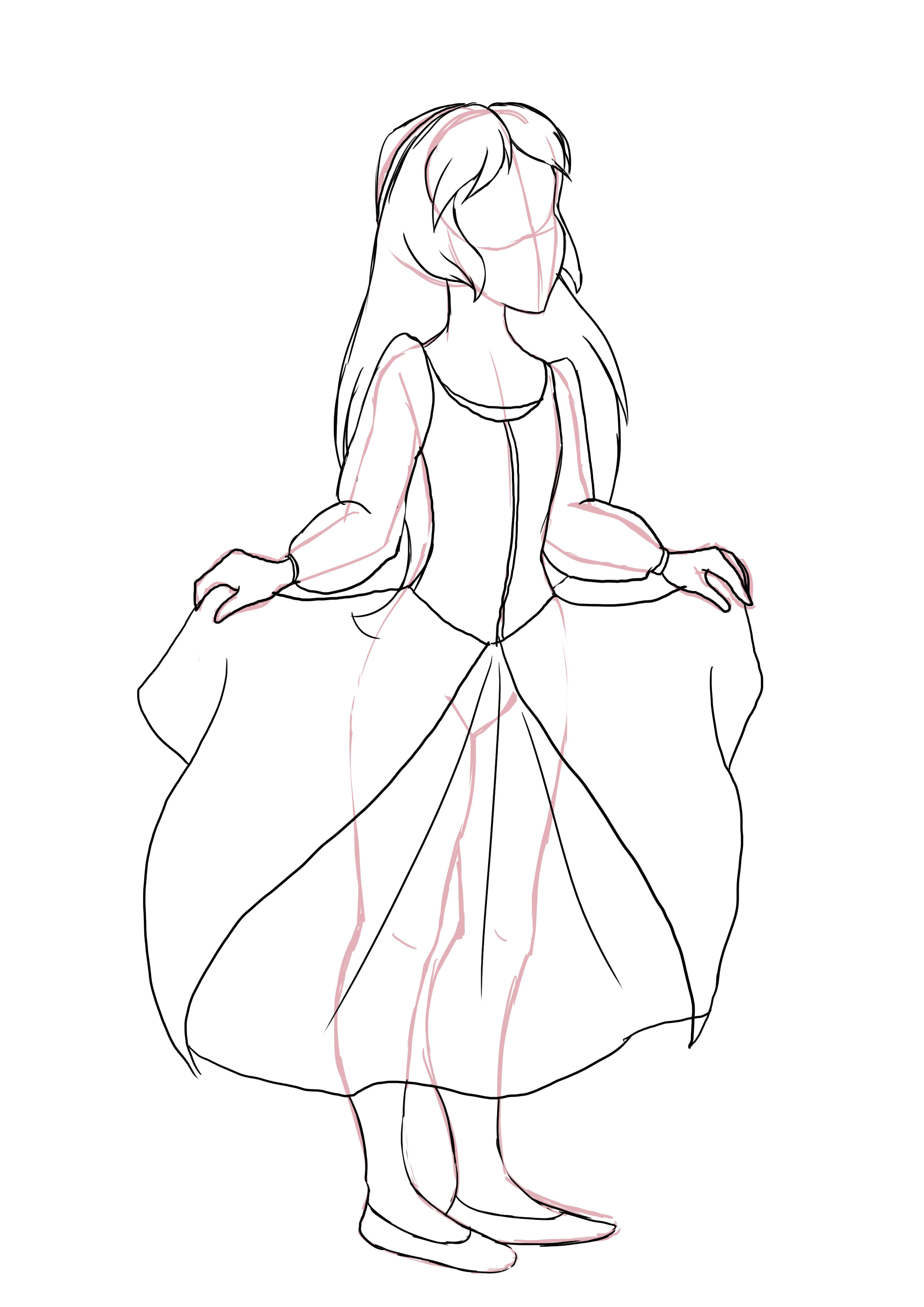 dessiner la jupe d’Eilonwy