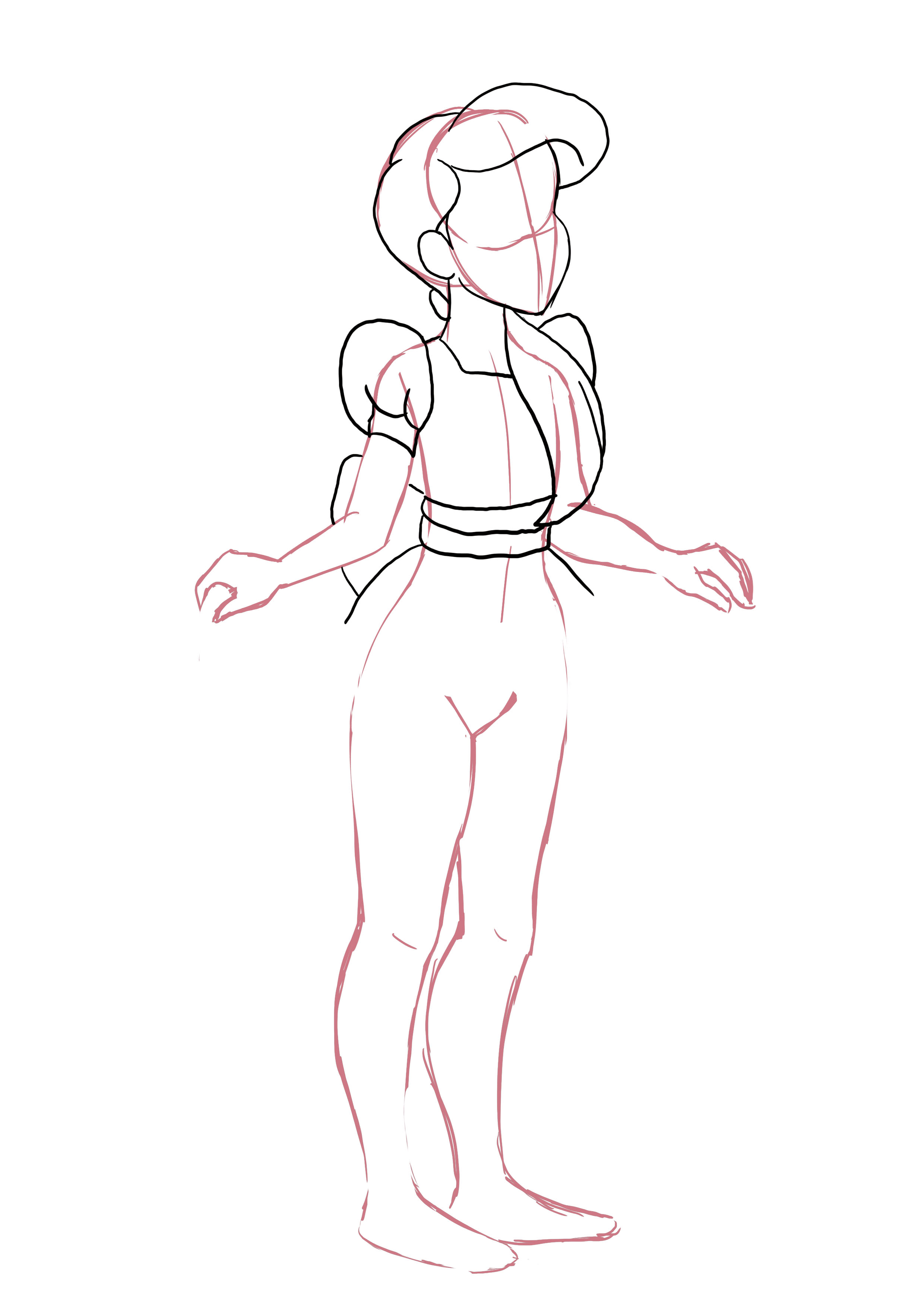 dessiner la robe de Mélodie