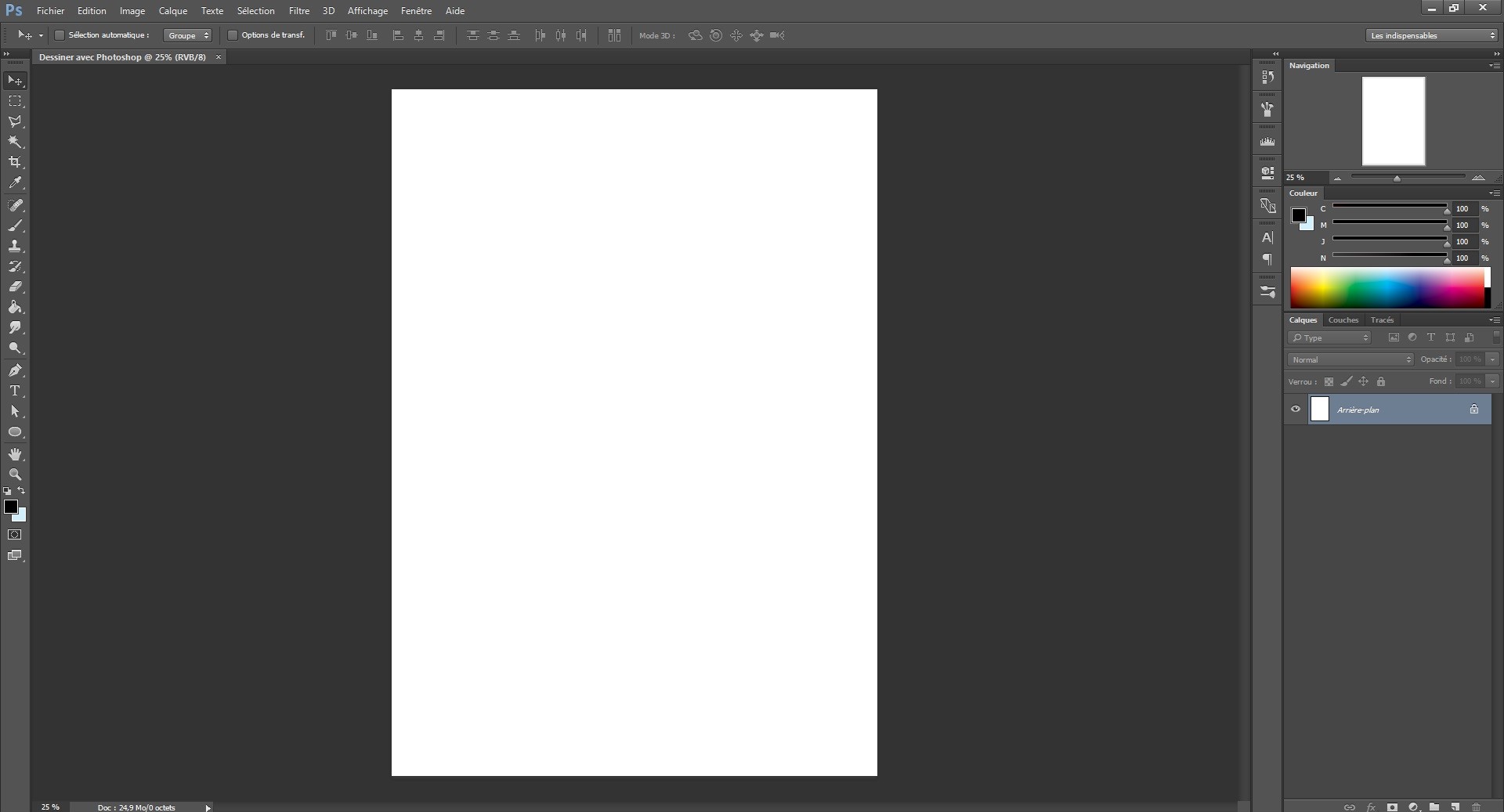 Créer un document pour dessiner sur photoshop 4