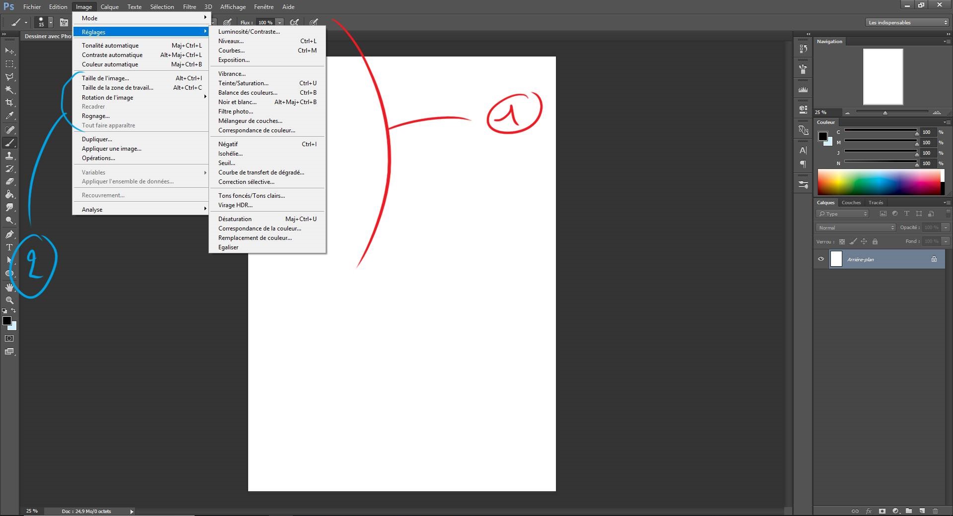 Utiliser l'interface de photoshop pour dessiner 4