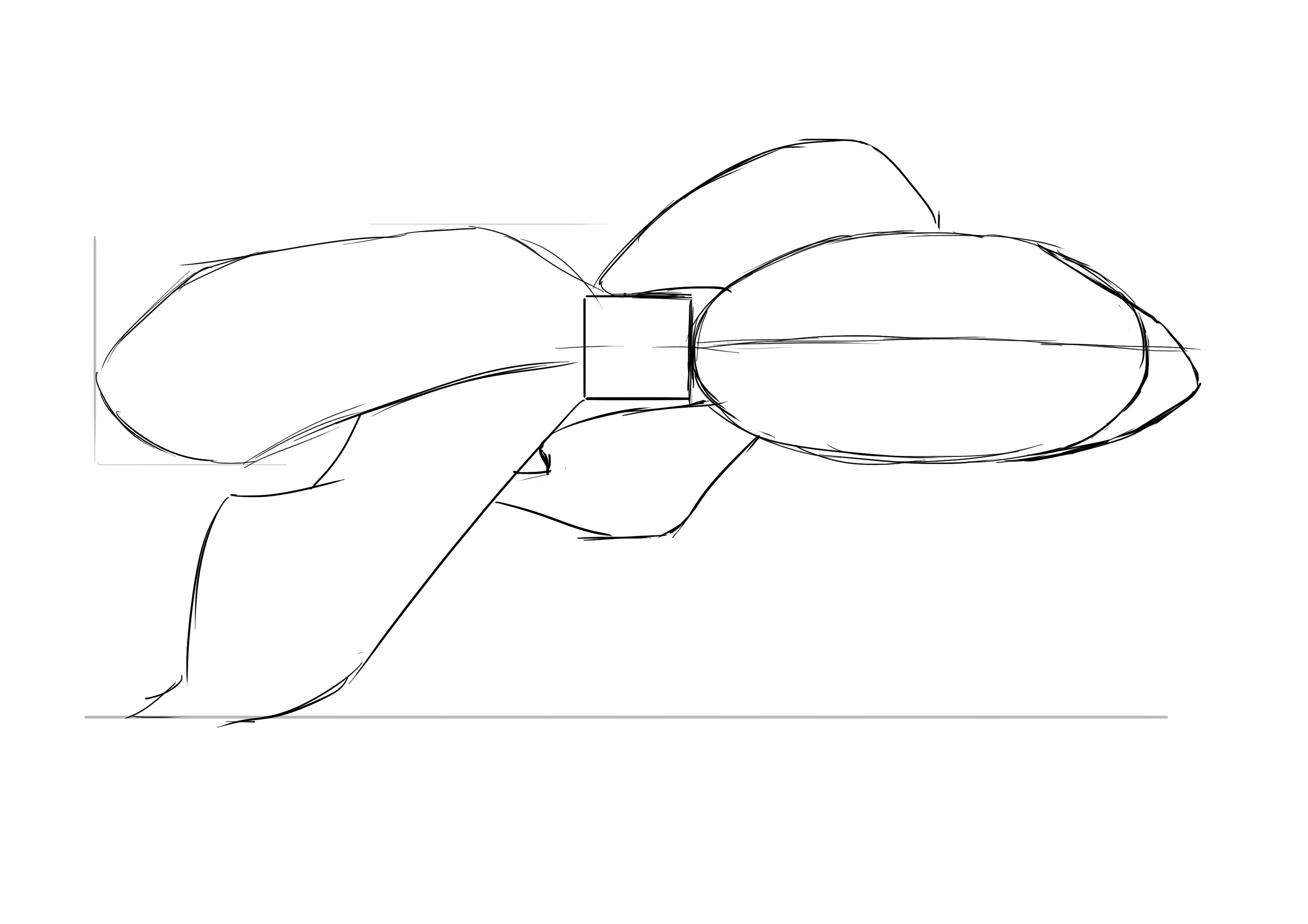 dessiner la nageoire postérieure du poisson rouge