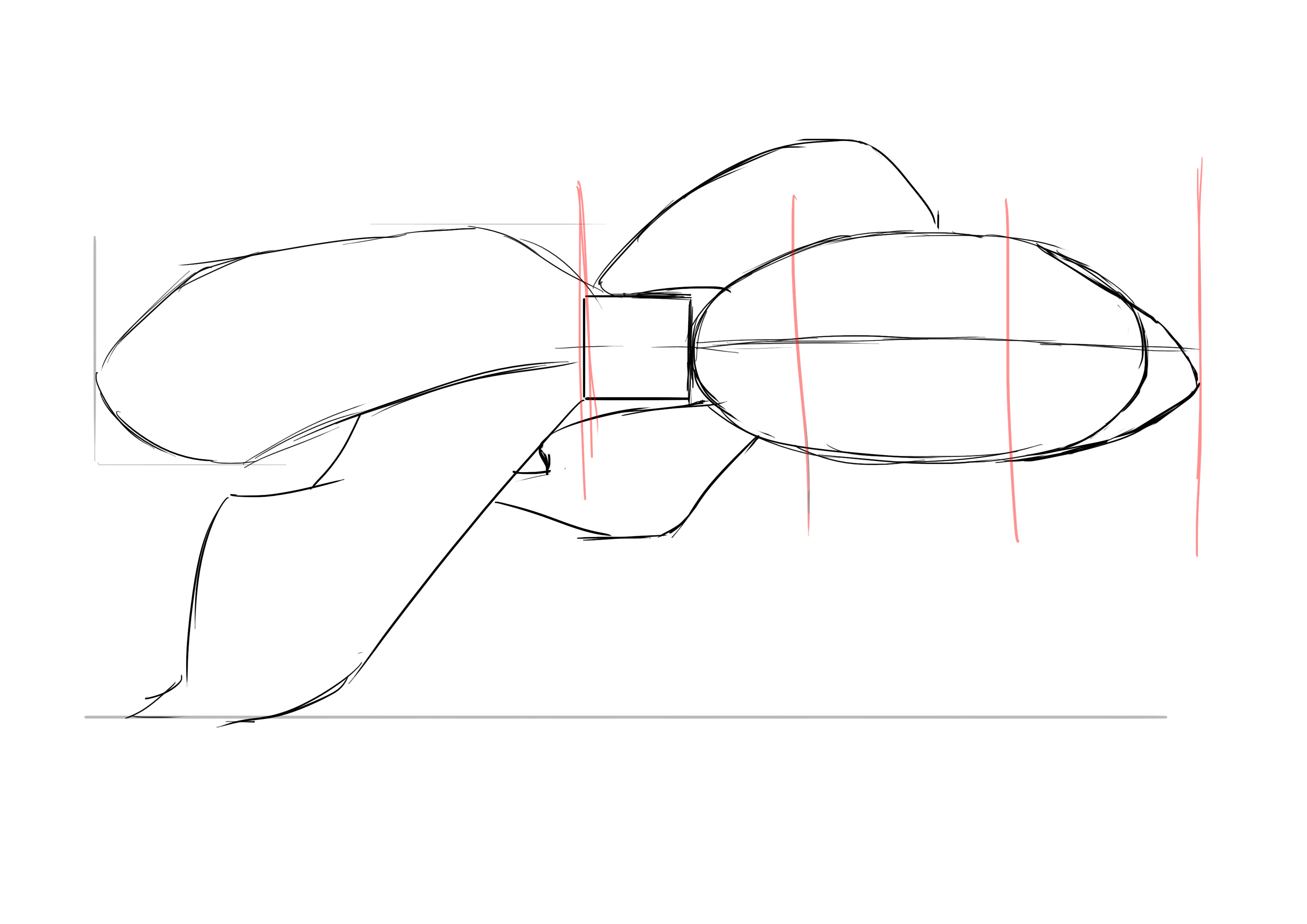 dessiner les nageoires antérieures du poisson rouge 1