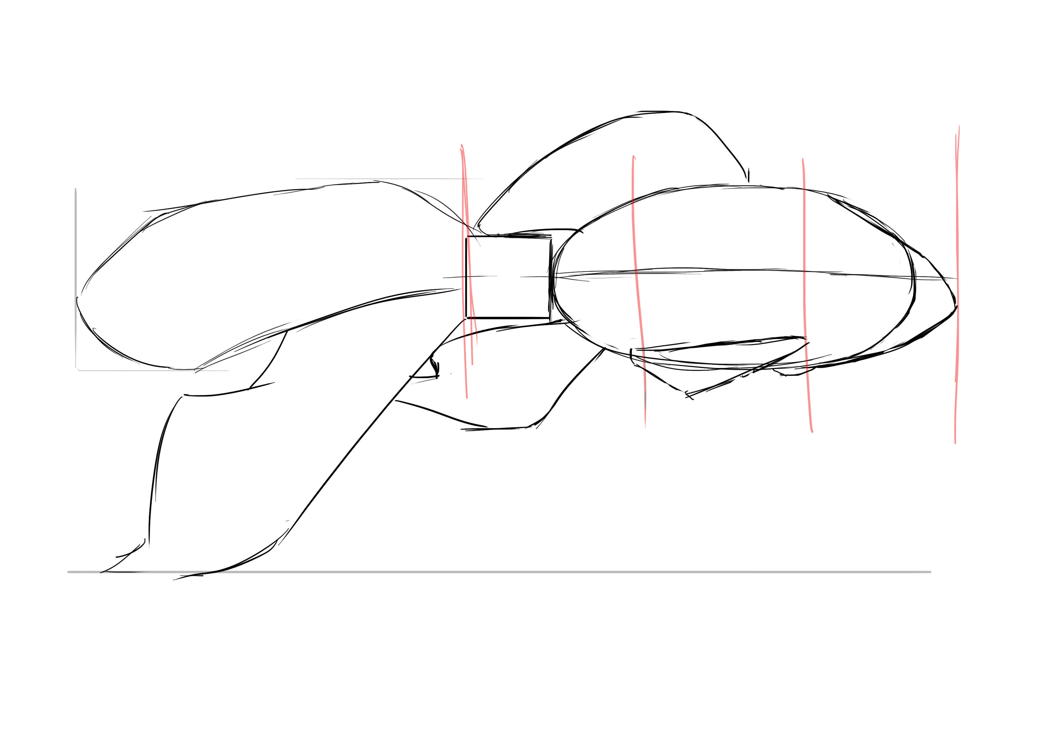 dessiner les nageoires antérieures du poisson rouge 2