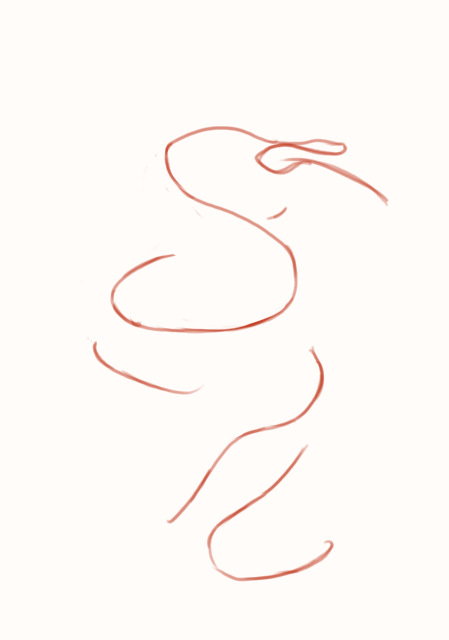 Courbe des volumes pour le dessin du serpent 2