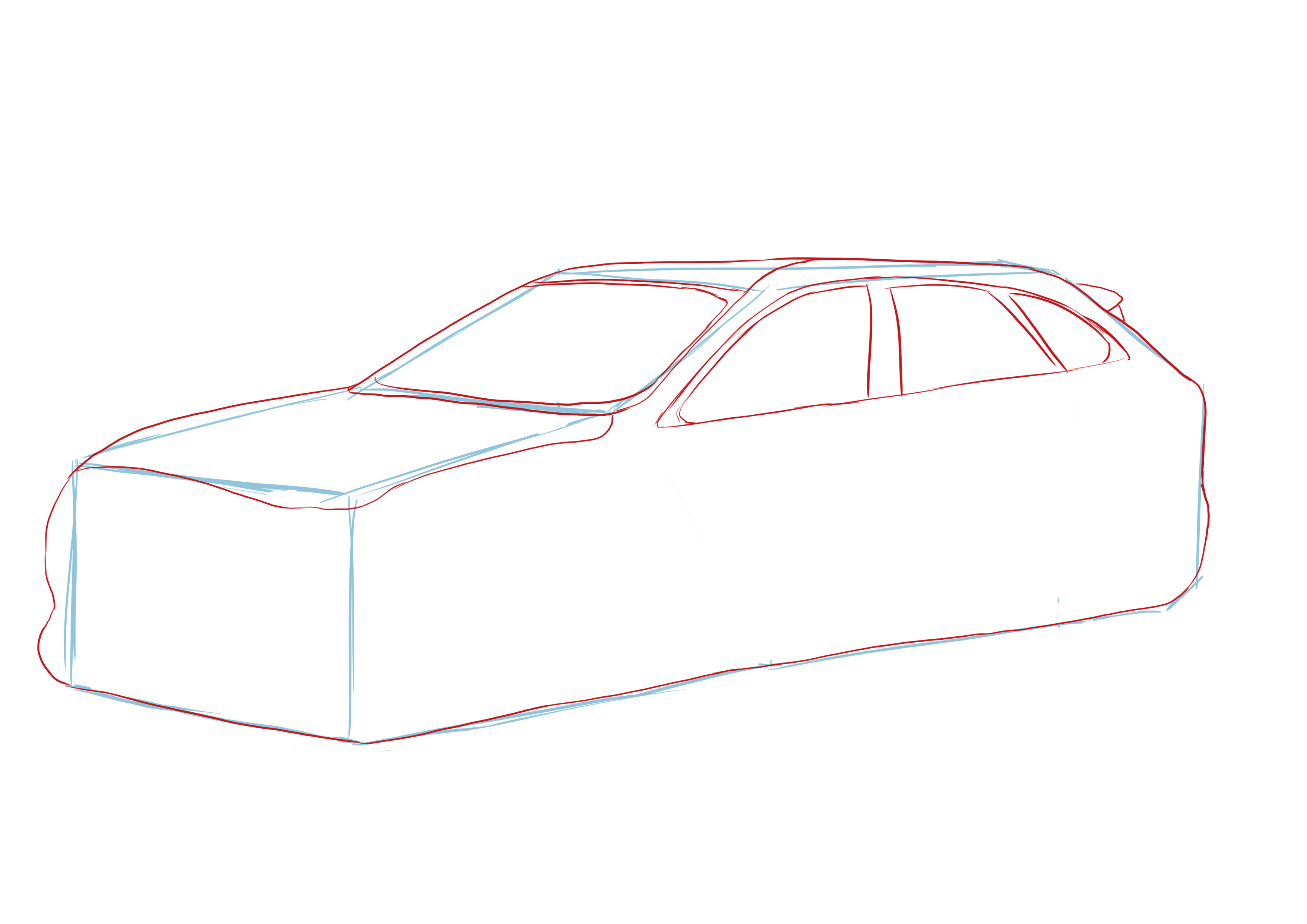 dessiner les fenêtres de la voiture