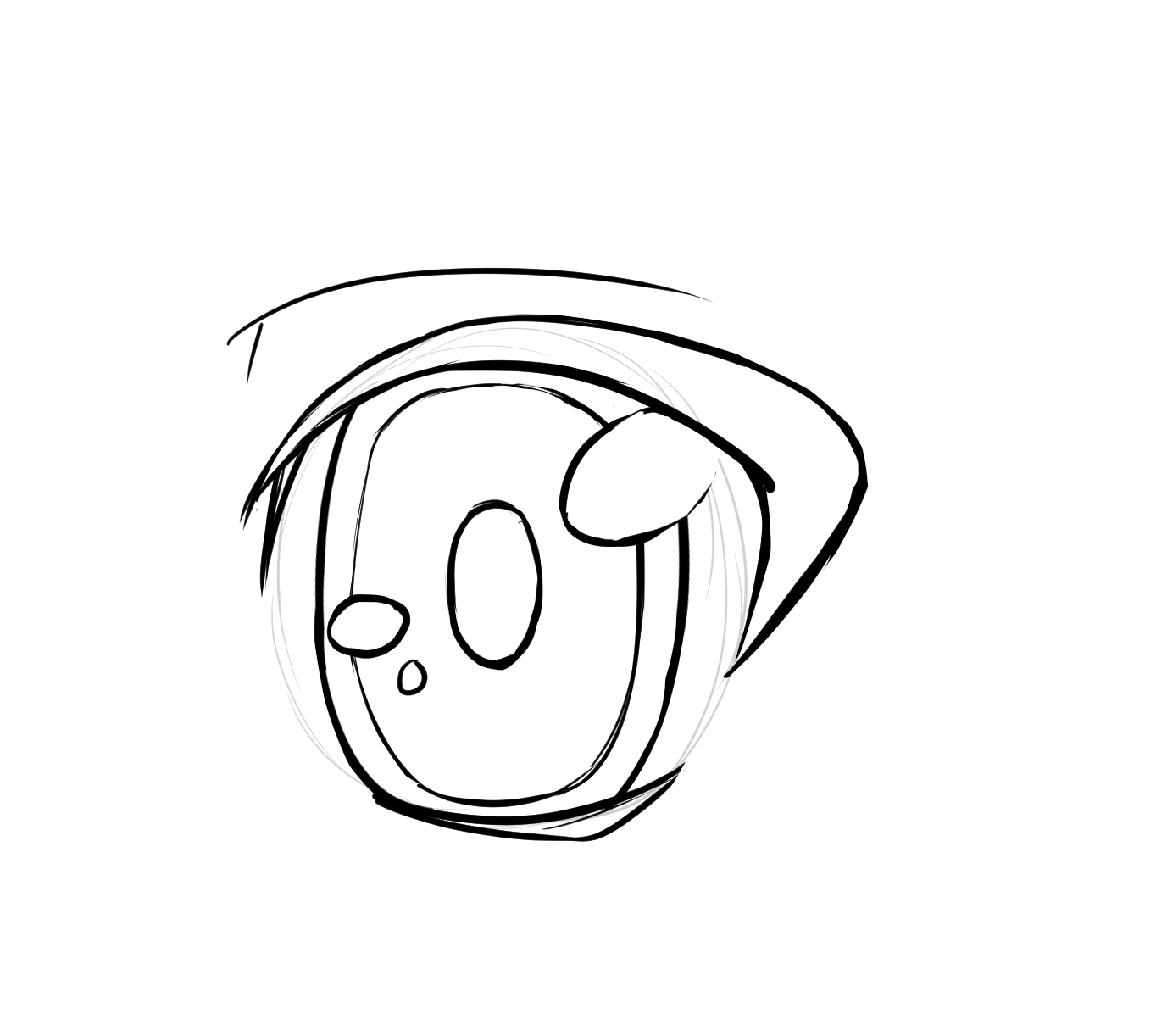 dessiner le reflet de la lumière sur l’iris 2